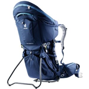 Kinderdrager Deuter Kid Comfort Pro Midnight huren achteraanzicht met standaard driekwart