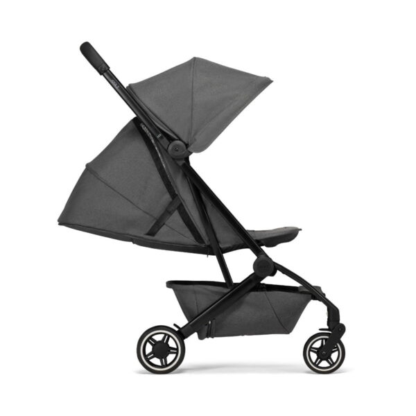 Joolz Aer buggy amazing anthracite zijaanzicht rugleuning helemaal uitgeklapt