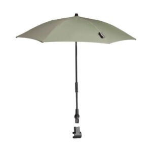 Huur Babyzen Yoyo parasol olive green uitgeklapt vooraanzicht