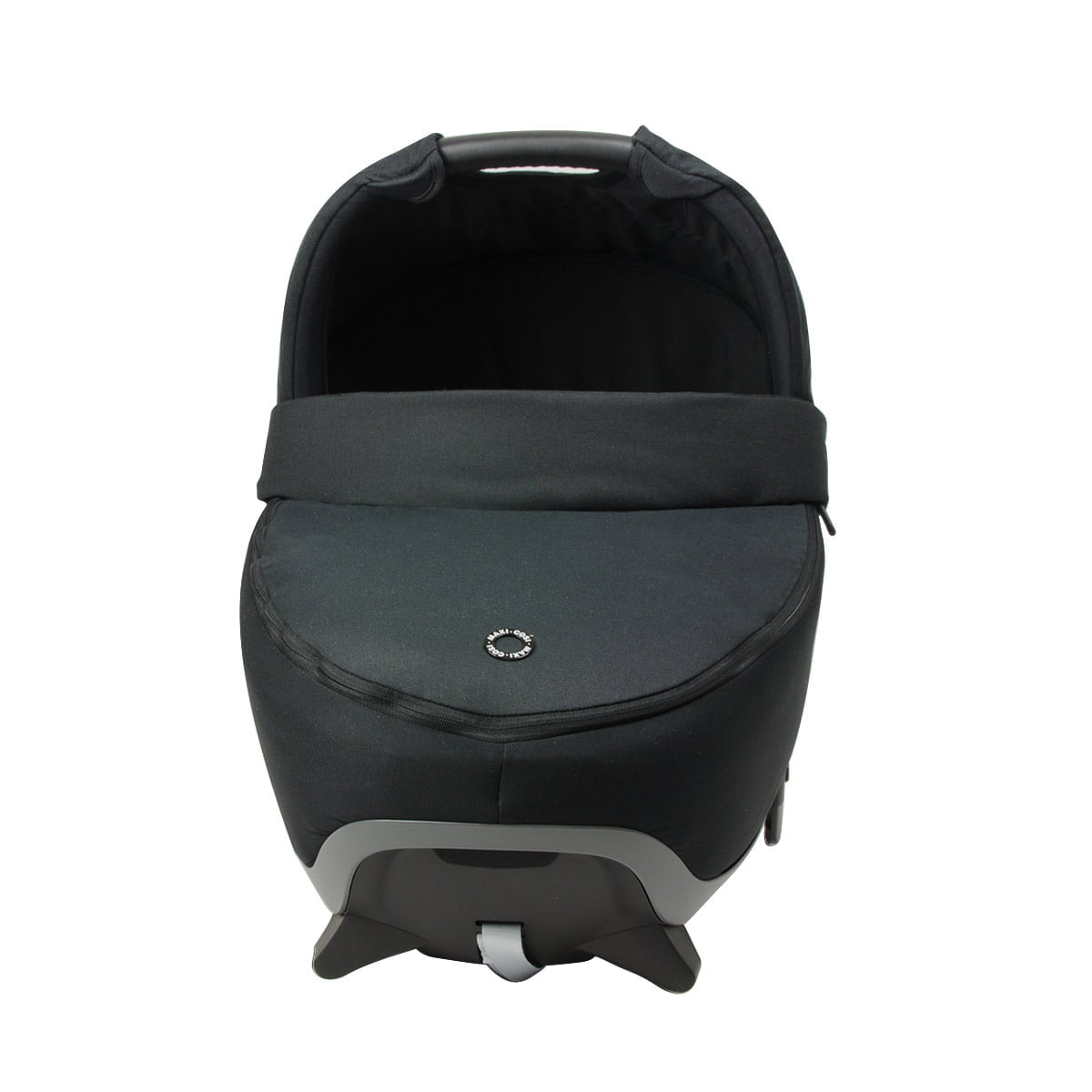 Reiswieg auto huren Maxicosi Jade zwart vooraanzicht