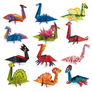 Easy Origami Dino's: 12 unieke dinosaurussen om te vouwen en knutselen