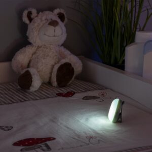 Compact voedingslampje voor nachtelijke verzorging. Voedingslampje met clip