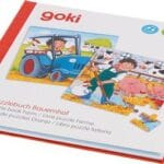 Goki - magnetisch puzzelboek boerderij - 40st- 3+
