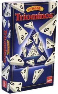 Tactisch Triominos bordspel reiseditie voor kinderen en volwassenen