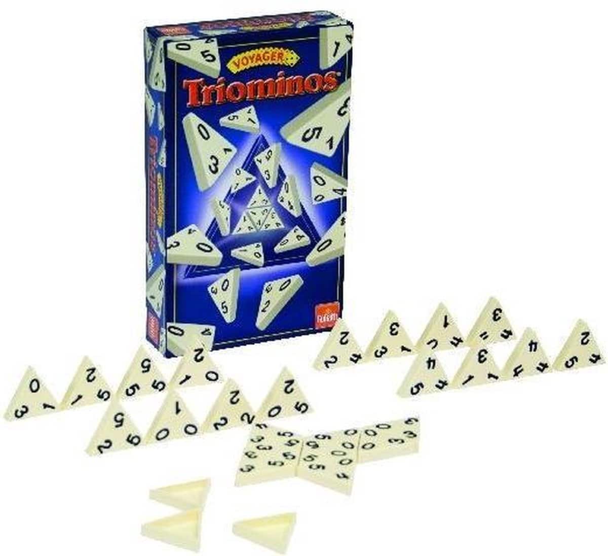 Triominos reisspel compact formaat, ideaal voor vakantie en onderweg