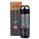 Carl Oscar 2‑in‑1 drinkfles spider grey – 300 ml + 150 ml snackbak
