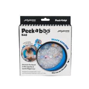 Jellystone-Designs-Peekaboo-sensorisch-zakje-strand- Sensorisch speelgoed voor baby’s