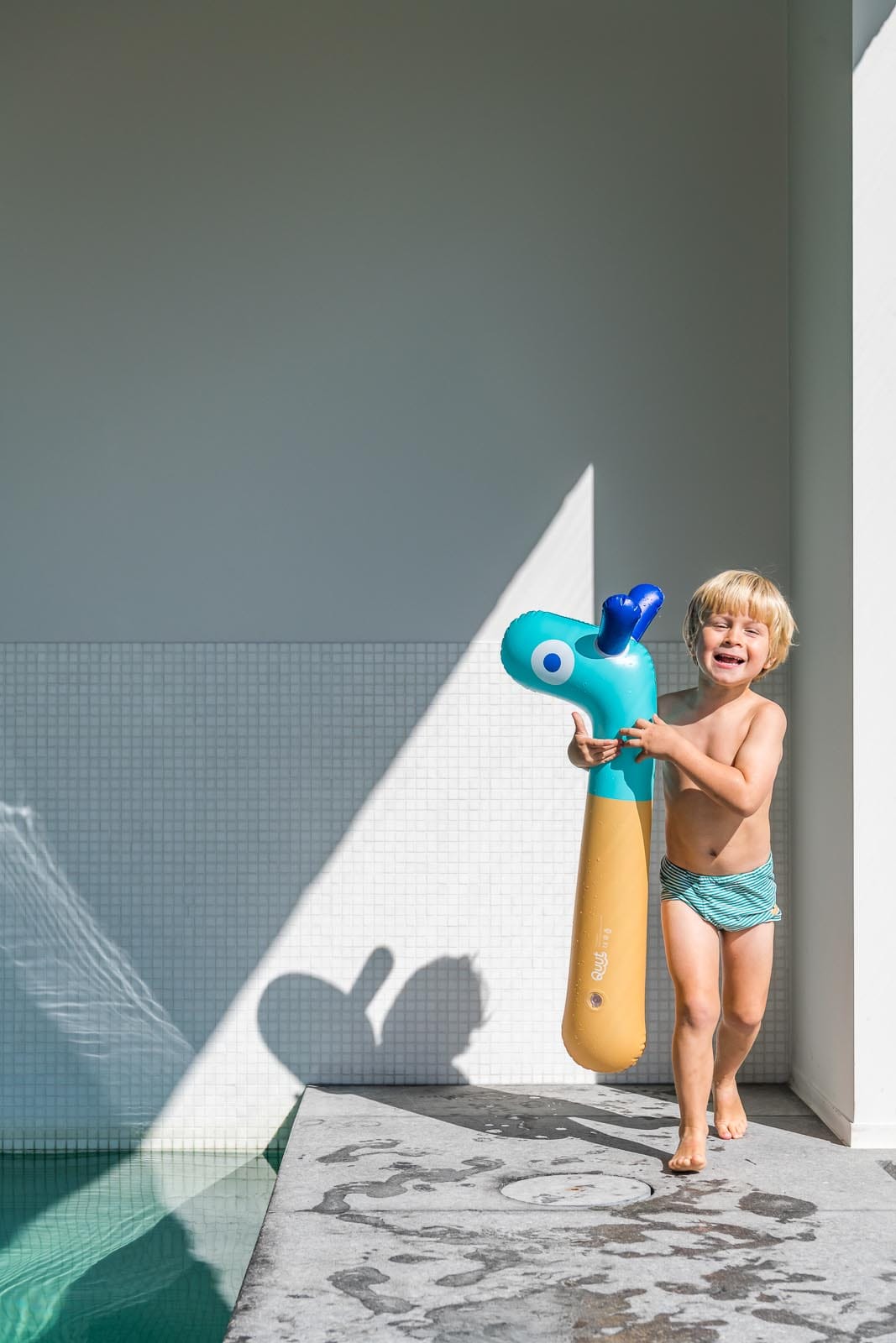 Quut - opblaasbaar speelfiguur giraffe - 85 cm - Afbeelding 3