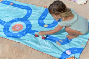 quut speelhaannddoek strandlaaken voor op het strand