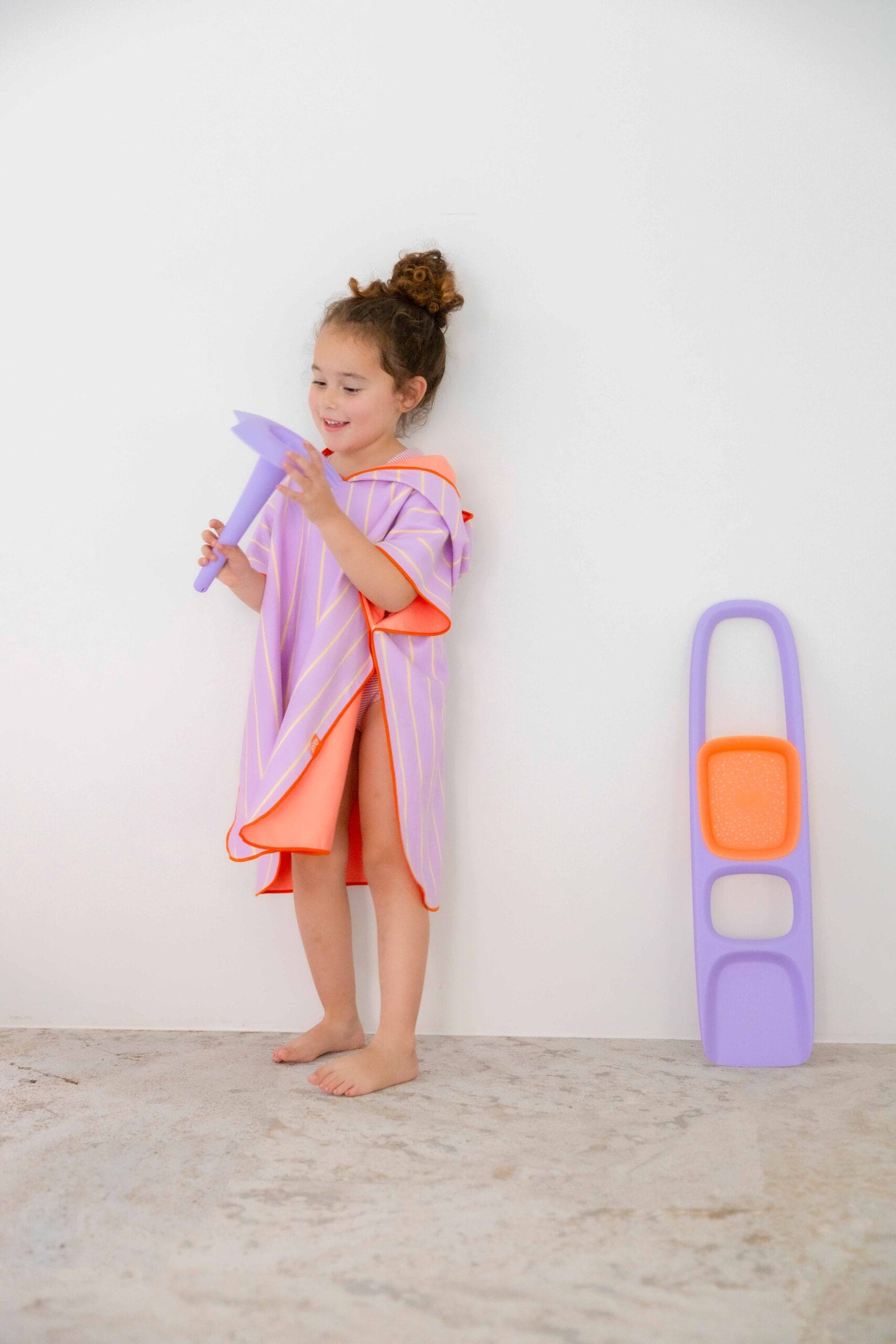 Quut poncho voor kinderen sneldrogend, duurzaam en kleurrijk