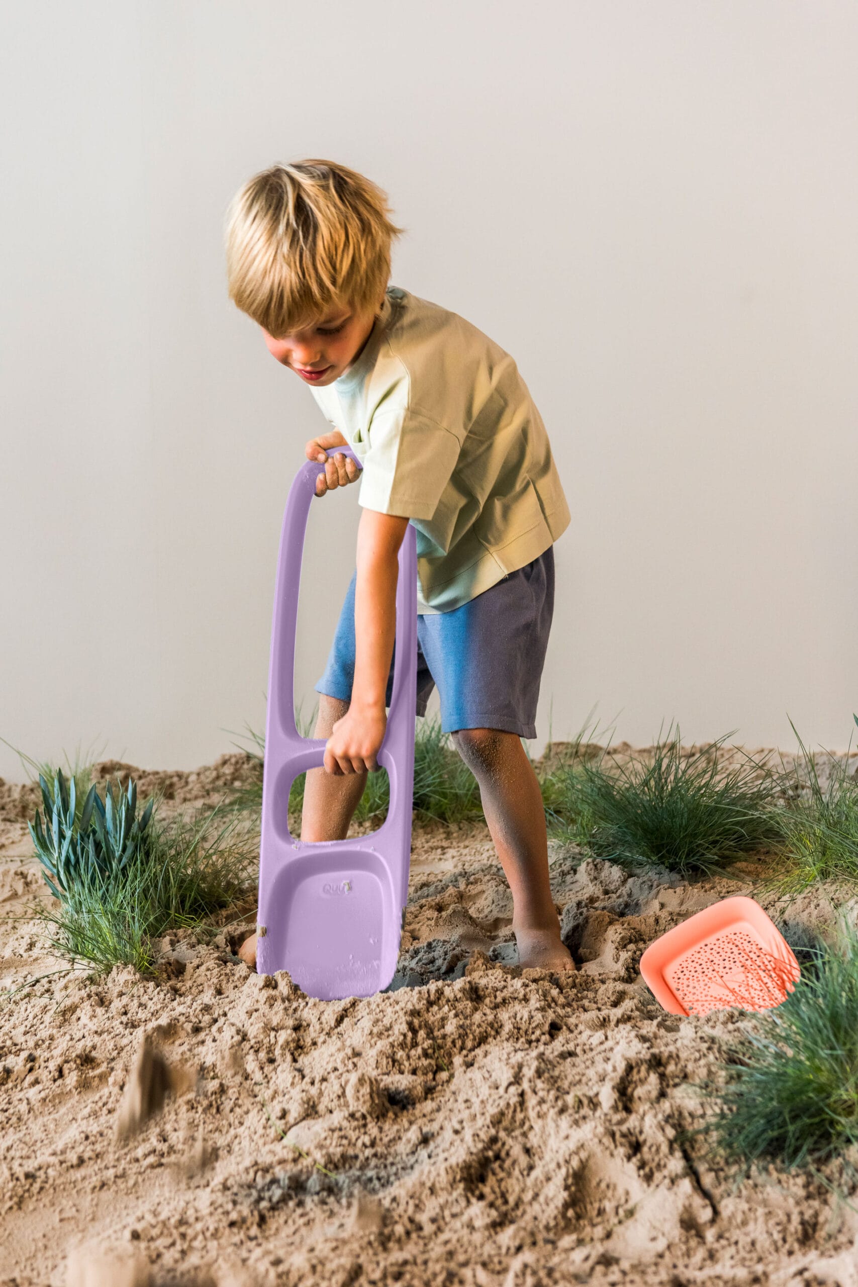 Quut Scoppi duurzame schep voor kinderen paars