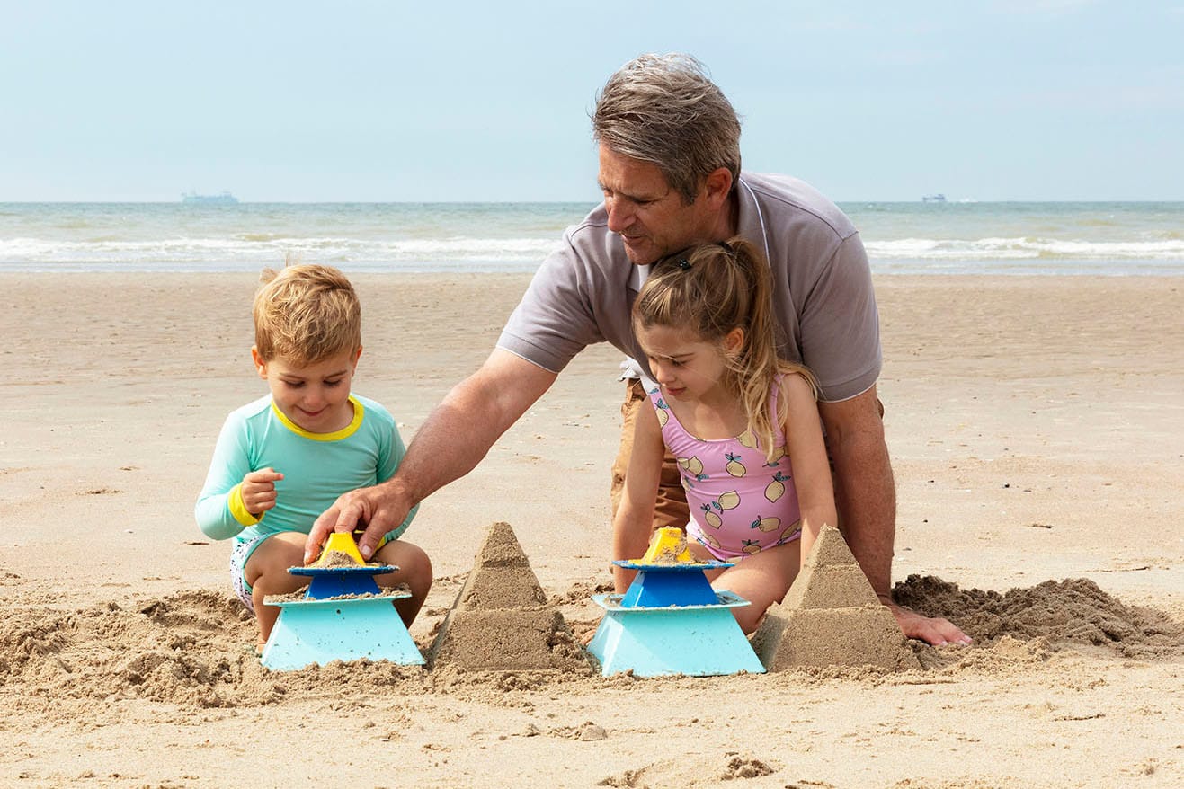 Quut Pira - bouw stevige zandkastelen zonder instorten op het strand of in de zandbak