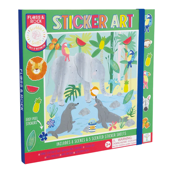 Floss&Rock-Sticker-Art-jungle- stickerboek voor kinderen vanaf 3 jaar