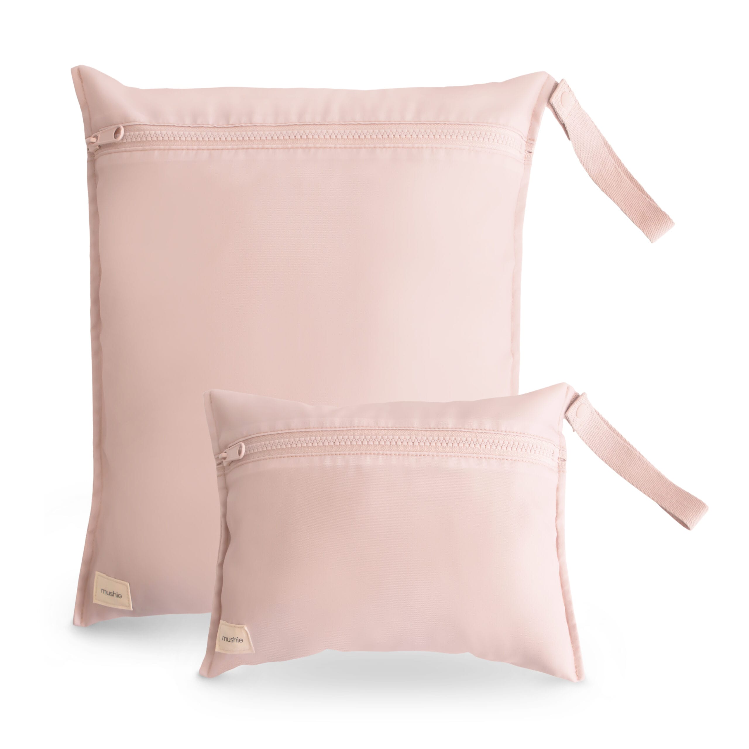 Mushie waterproof opbergzakje blush - 2 stuks