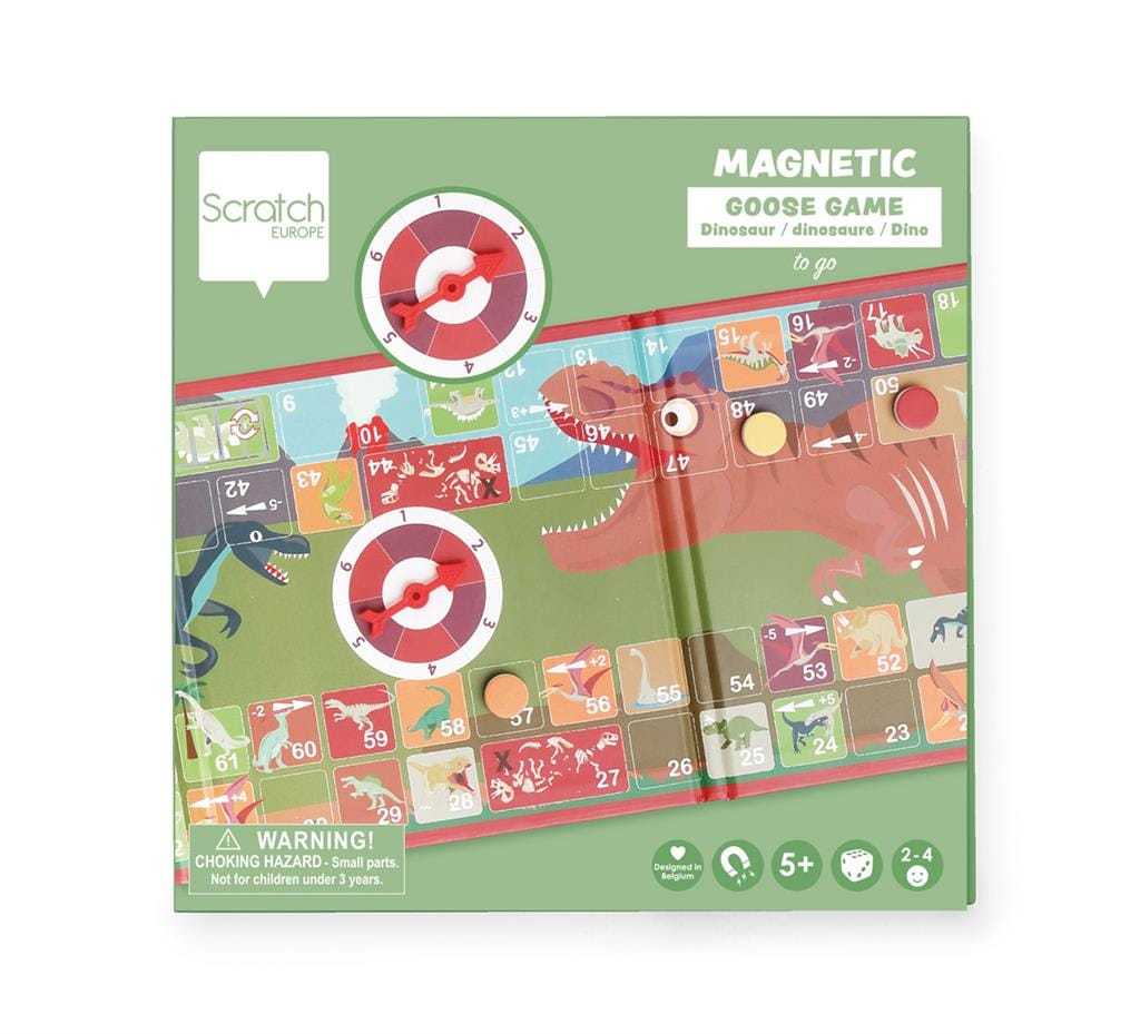 Scratch Europe - magnetisch ganzenbord to go dino 5+
