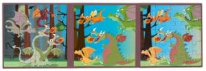 Scratch europe - magnetisch puzzelboek to go draken magnetisch reisspeelgoed