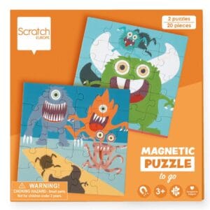Scratch europe - magnetisch puzzelboek to go monster