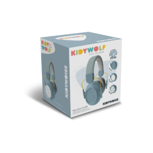 Kidywolf_kidynoise_koptelefoon blauw in verpakking