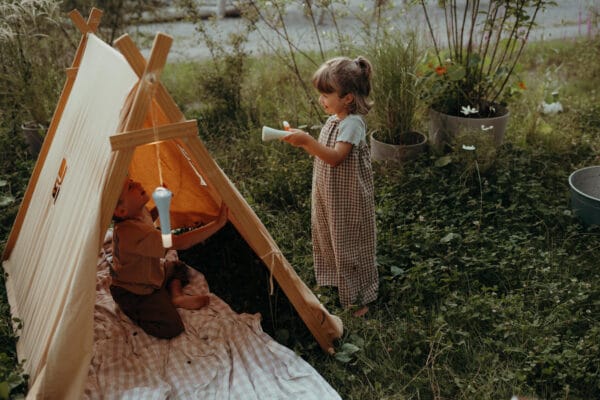 kindywolf kinderzaklamp voor op de camping