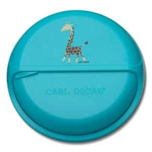 Carl_Oscar_bento_disc_giraffe turquoise_18x5 cm bentodisc gesloten