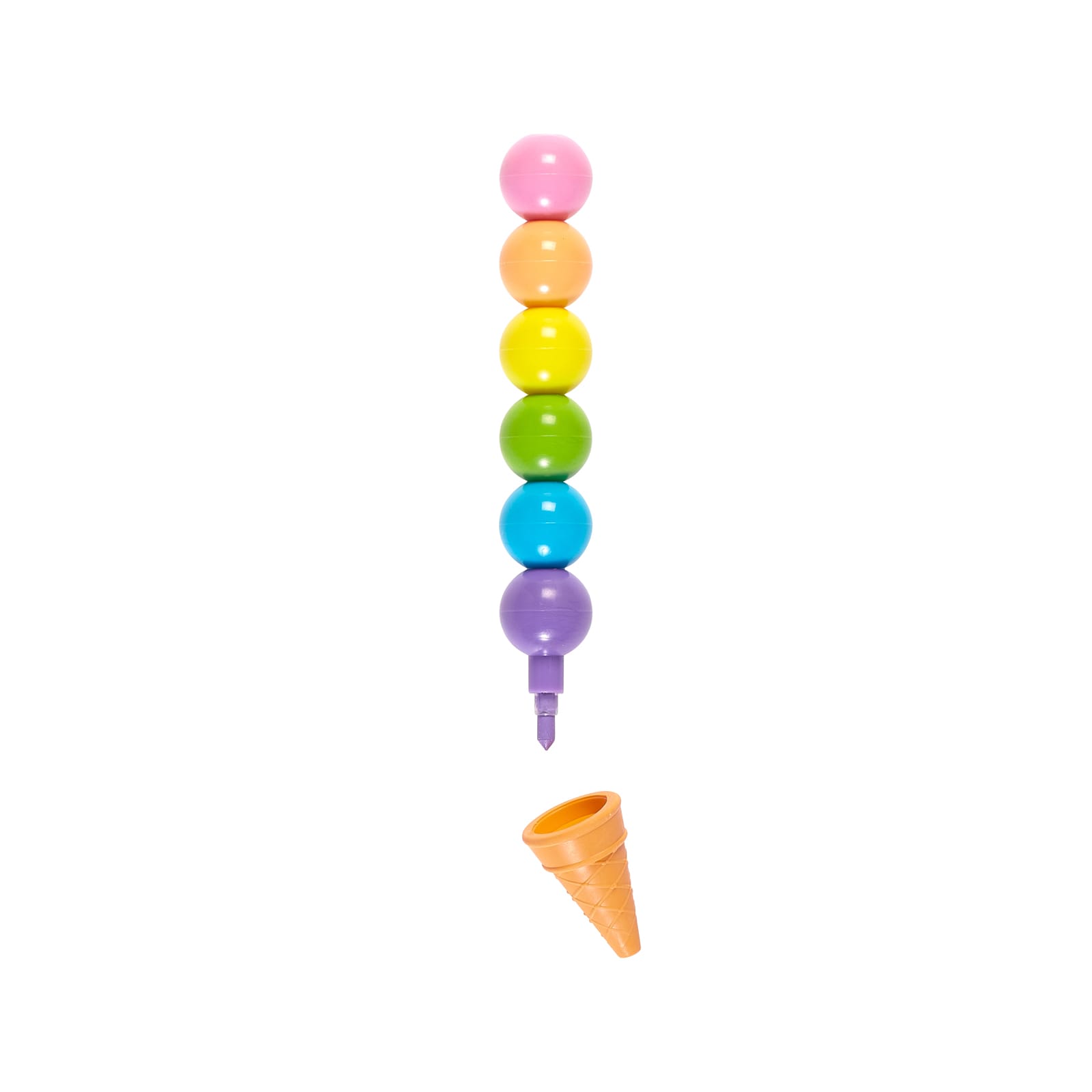 Ooly_stapelbare_mini_kleurpotloden_ijsjes met gum