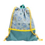 The Cotton Cloud - trekkoordrugzak  gerecycled plastic - funky dogs