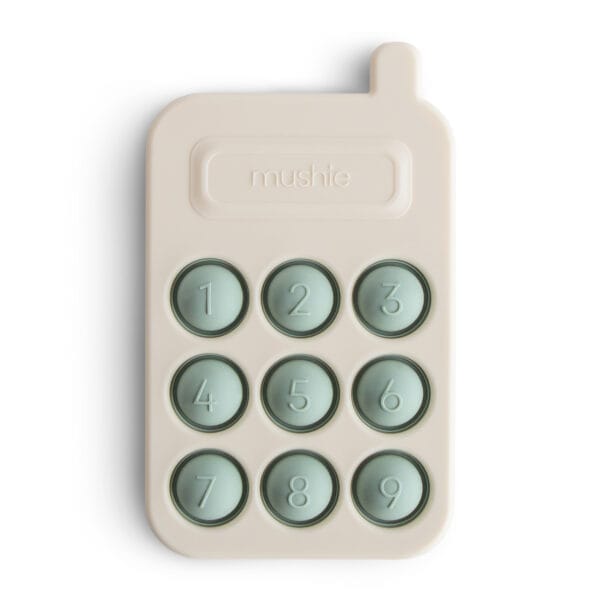 Mushie_sensorische_pop-it_ speelgoedtelefoon_cambridge_blue_10mnnd