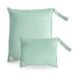Mushie waterproof opbergzakje roman green - 2 stuks