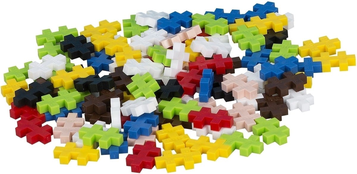 PlusPlus_reiskoffer_incl_bouwplaat_100 stuks overzicht bouwblokjes