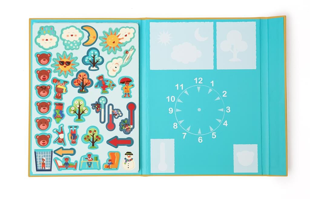 Kinderactiviteit magneetboek weer en dagplanner