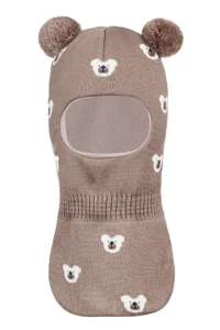 kinder balaclava beer met pom pom 3–5 jaar