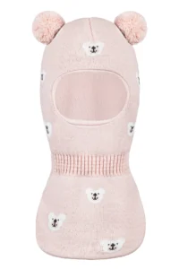 kleuter balaclava met pompons en oorbescherming