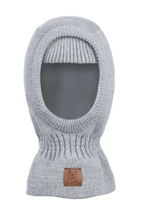 kinderbivakmuts lichtgrijs 54 cm skimuts 5–7 jaar