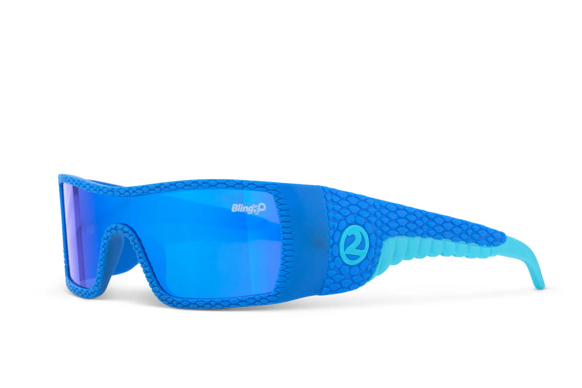 Bling2O  - zonnebril Sand Harbor Beach Sky Blue Stegosaur 100% UV-bescherming - Afbeelding 2