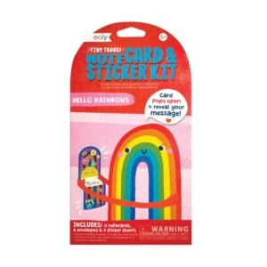Ooly_Tiny_Tadas_kaarten_Stickerset_regenboog kinderen vanaf 6 jaar