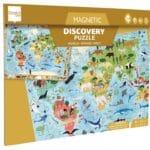 Scratch Europe -magnetische puzzel & zoekboek  2in1 wereld - 80st - 4+