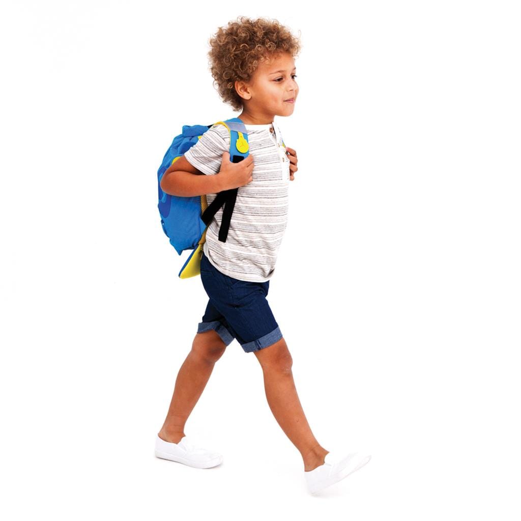 kinderrugzak vanaf 2 jaar blauw vis design waterdicht