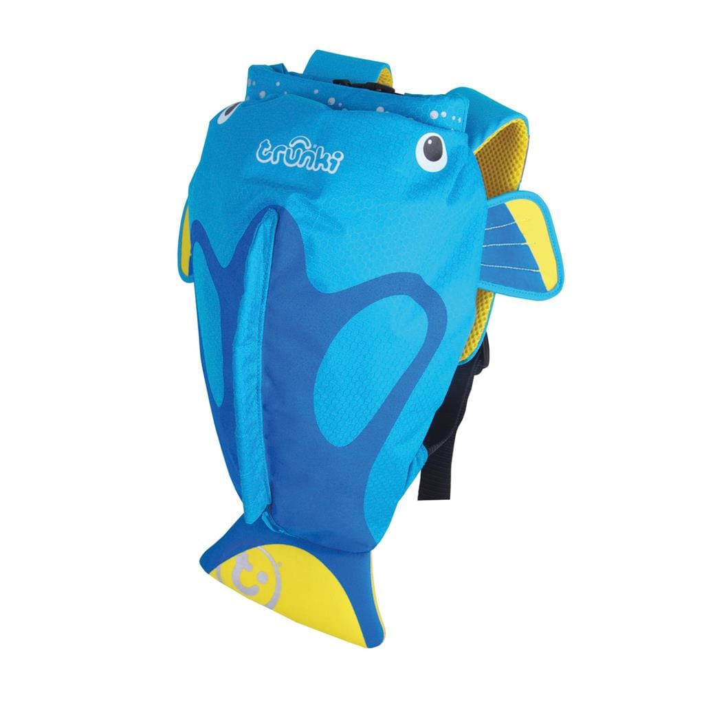 trunki paddlepak tropische vis blauw rugzak kind