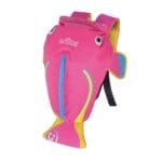 Trunki kinderrugzak paddlepak waterdicht medium - tropische vis roze