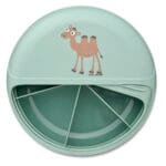 Carl Oscar BentoDisc groen kameel 18×5 cm – snackbox met vakjes