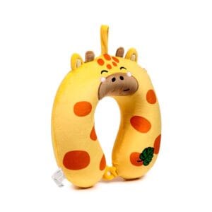 giraffe pluche kindernekkussen met memory‑foam – zijaanzicht