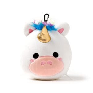 eenhoorn nekkussen kind voor vliegtuig – pluche kussen met sluiting