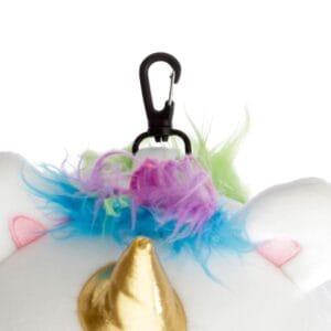 Reiskussen_met_slaapmasker_kind_eenhoorn met haakje voor tas of rugzak