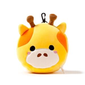 giraffe nekkussen kind voor vliegtuig – pluche kussen met sluiting