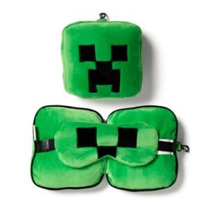 minecraft slaapmasker en nekkussen kind - reiskussen voor in het vliegtuig of in de auto