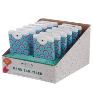 Desinfecterende_Handgel_Spray _Somewhere_Regenboog_navulbaar ideaal voor op reis