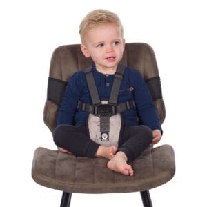 Dooky_Travel_ Chair_Romantic_Leaves_Beige_meeneem_kinderstoel_met_5_puntsgordel