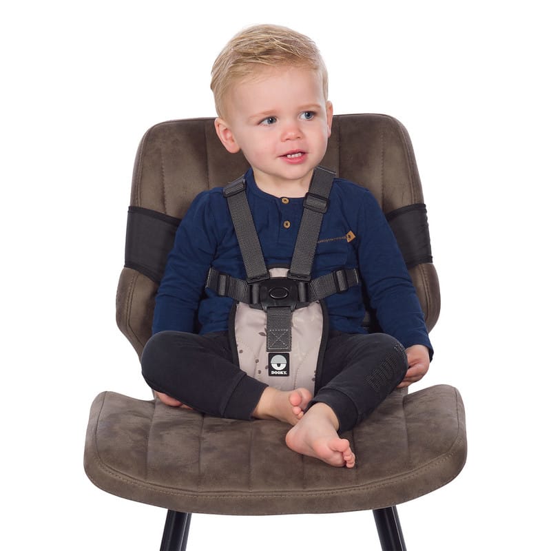 Dooky_Travel_ Chair_Romantic_Leaves_Beige_meeneem_kinderstoel_met_5_puntsgordel