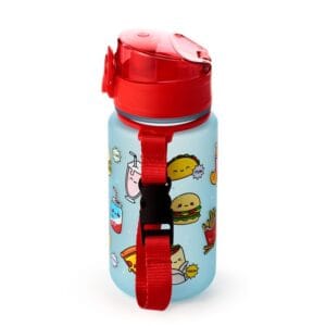 Foodiemals waterfles 350 ml – stevige plastic drinkbeker voor jongens en meisjes