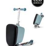 Micro Luggage - stepkoffer kind - ijsblauw